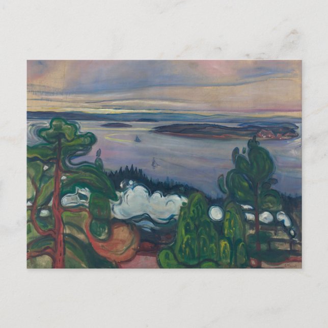 Edvard Munch - Fahrspass Postkarte (Vorderseite)