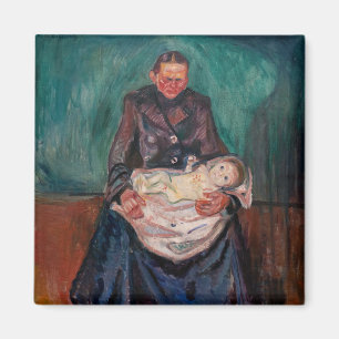 Edvard Munch - Frau mit krankem Kind, Erbschaft Magnet