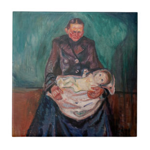Edvard Munch - Frau mit kranken Kindern, Erbschaft Fliese