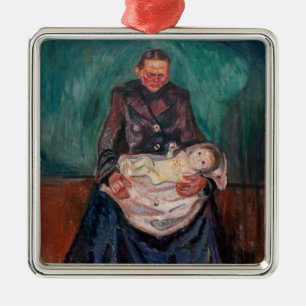 Edvard Munch - Frau mit kranken Kindern, Erbschaft Ornament Aus Metall