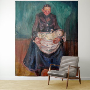 Edvard Munch - Frau mit kranken Kindern, Erbschaft Wandteppich