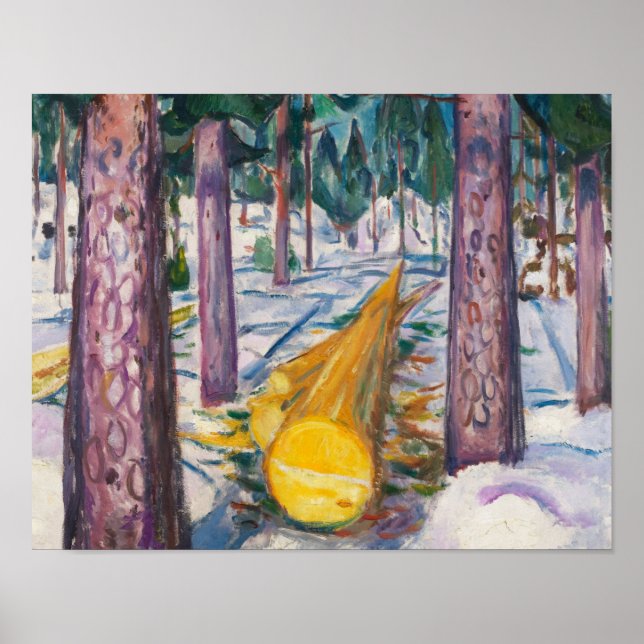 Edvard Munch ist das Gelbe Protokoll Poster (Vorne)