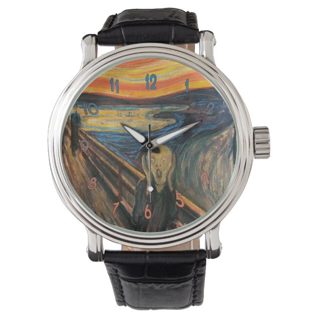 Edvard Munch ist der Schrei Armbanduhr (Vorderseite)