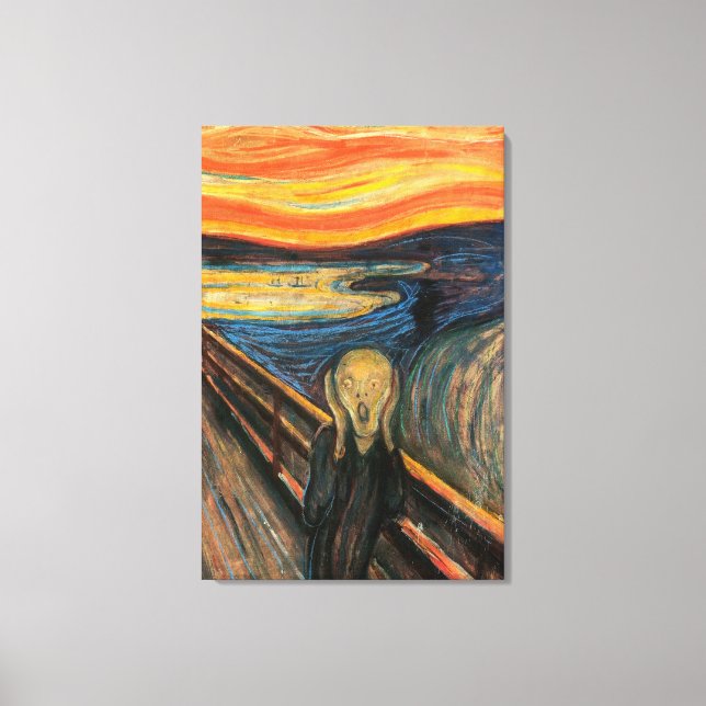 Edvard Munch ist der Schrei Leinwanddruck (Vorderseite)