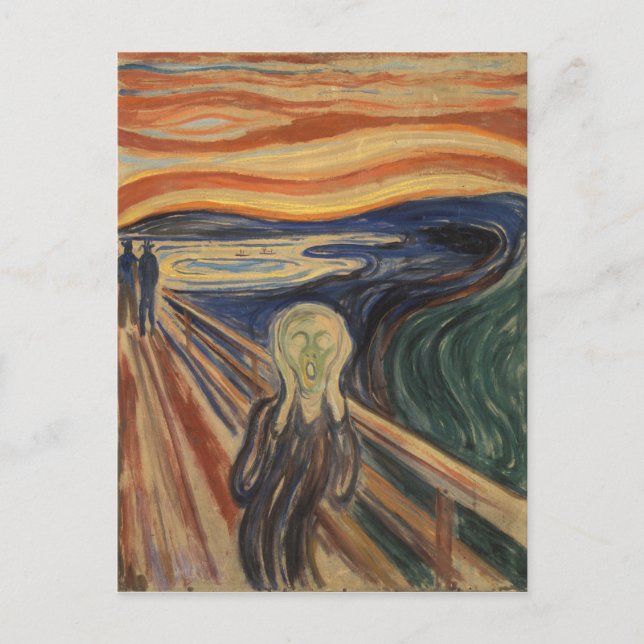 Edvard Munch ist der Schrei Postkarte (Vorderseite)