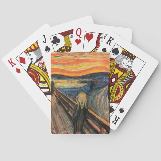 Edvard Munch ist der Schrei Spielkarten (Rückseite)