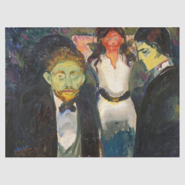 Edvard Munch - Jealousy Seidenpapier (Vorderseite)