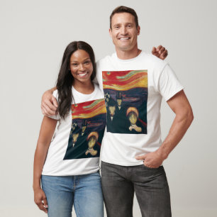 Edvard Munch Klassische Malerei, Angst (1894) T-Shirt