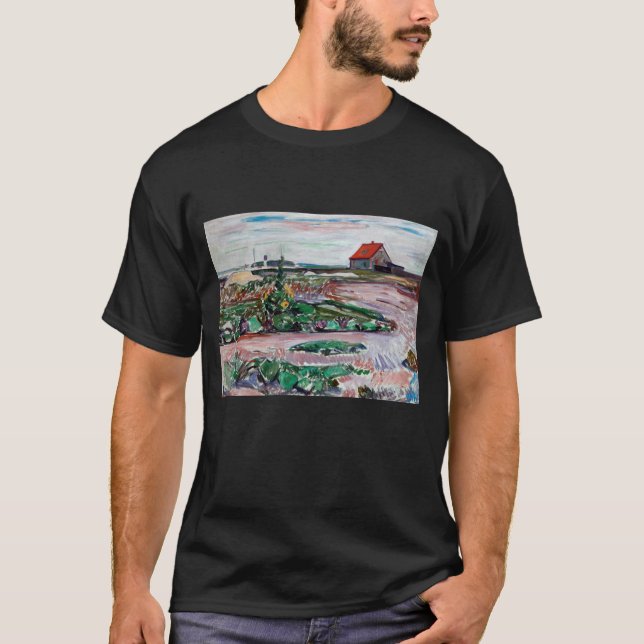 Edvard Munch - Küste. Landschaft in der Nähe von L T-Shirt (Vorderseite)
