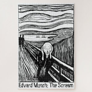 Edvard Munch Lithograph Der Schrei Art 1000 Stück Puzzle
