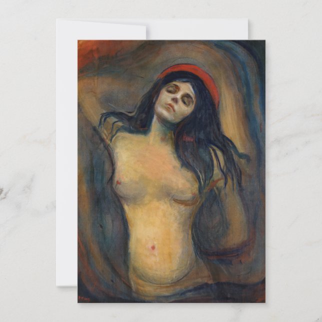 Edvard Munch - Madonna Einladung (Vorderseite)