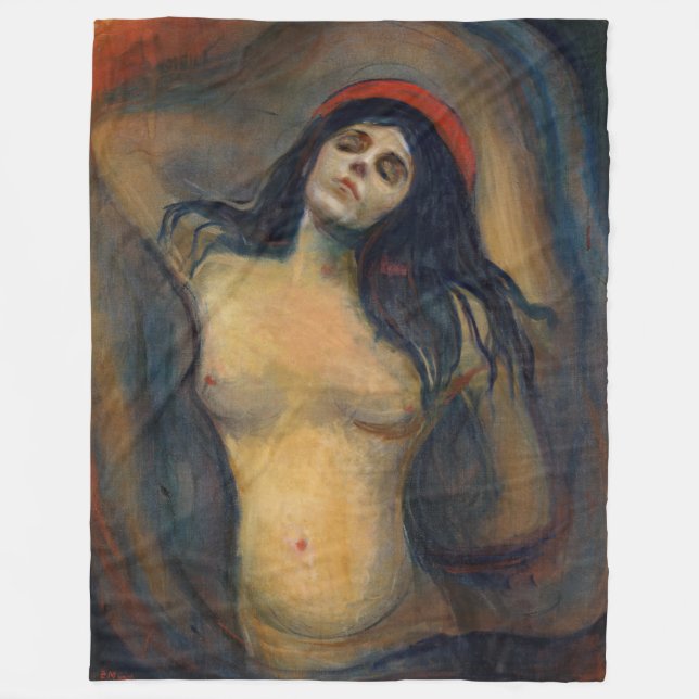 Edvard Munch - Madonna Fleecedecke (Vorderseite)