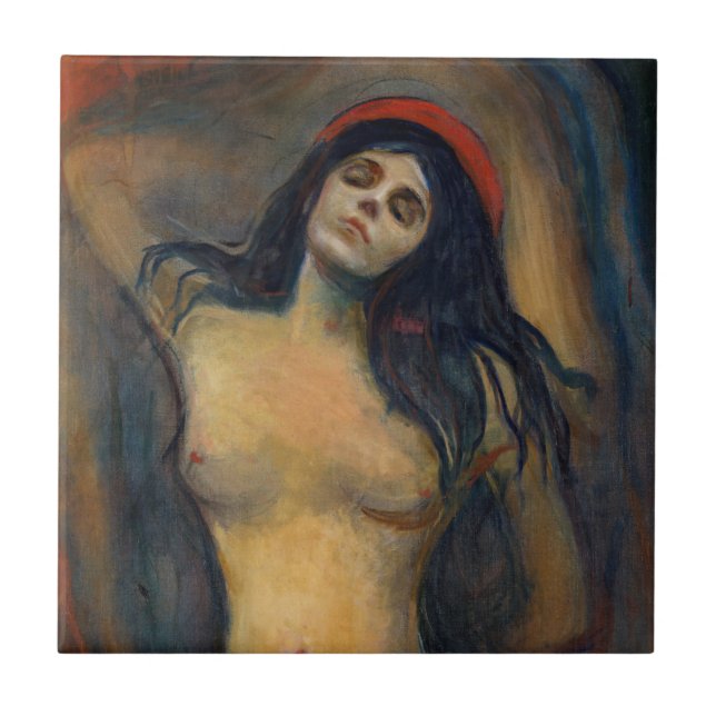 Edvard Munch - Madonna Fliese (Vorderseite)