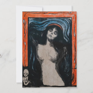 Edvard Munch - Madonna Lithografie Einladung