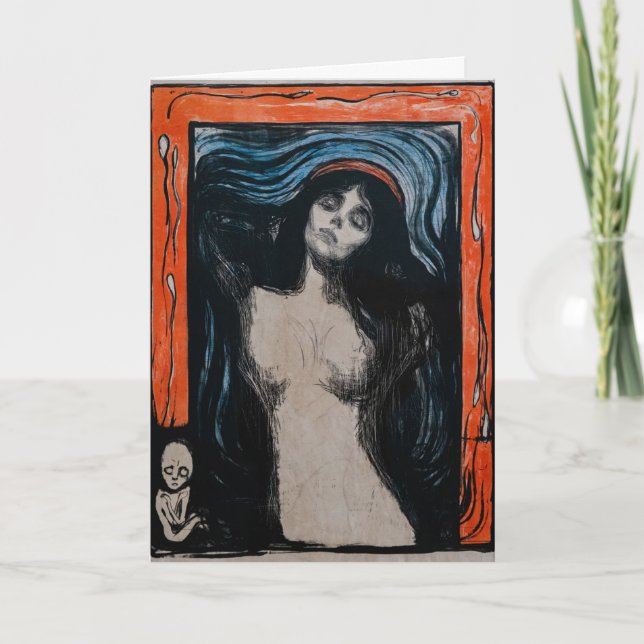 Edvard Munch - Madonna Lithografie Karte (Vorderseite)