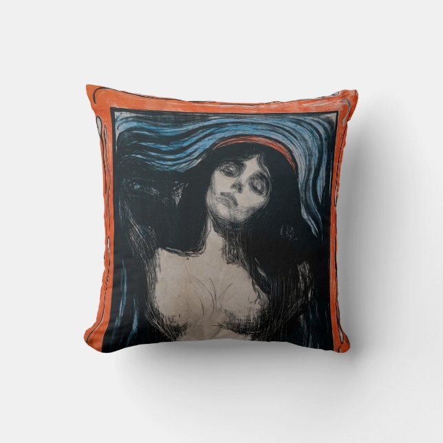 Edvard Munch - Madonna Lithografie Kissen (Vorderseite)