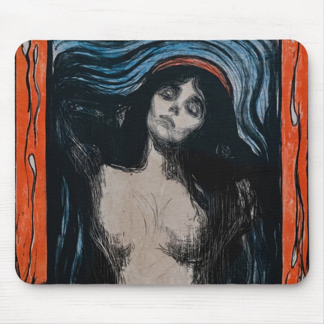Edvard Munch - Madonna Lithografie Mousepad (Vorne)