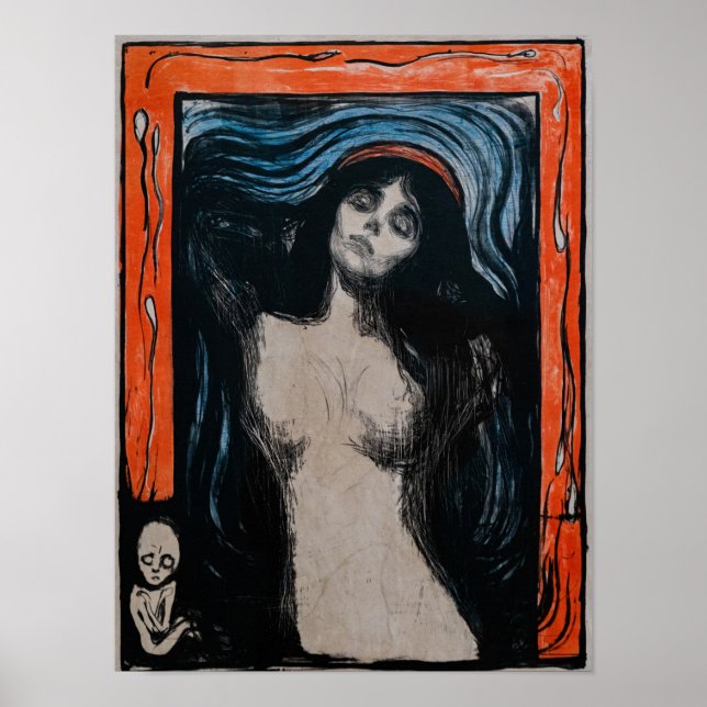 Edvard Munch - Madonna Lithografie Poster (Vorne)