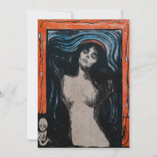 Edvard Munch - Madonna Lithographie Dankeskarte