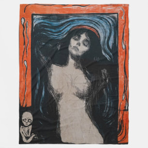 Edvard Munch - Madonna Lithographie Fleecedecke