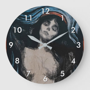 Edvard Munch - Madonna Lithographie Große Wanduhr