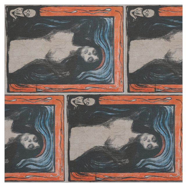 Edvard Munch - Madonna Lithographie Stoff (Muster)