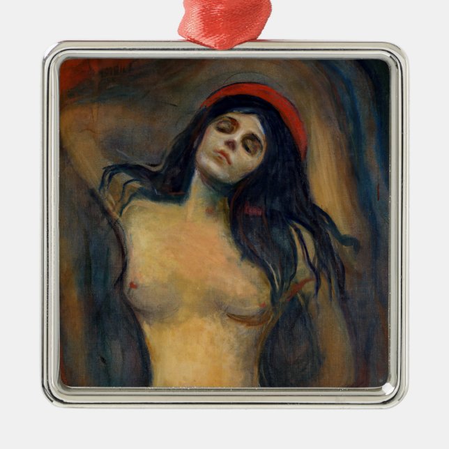 Edvard Munch - Madonna Ornament Aus Metall (Vorne)