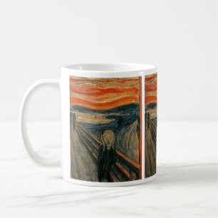 Edvard Munch malt Der Schrei (Skrik) 1893 Kaffeetasse
