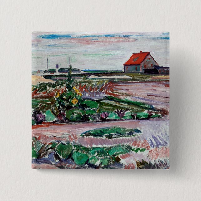 Edvard Munch - Meeresküste. Landschaft bei Lübeck Button (Vorderseite)