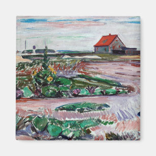 Edvard Munch - Meeresküste. Landschaft bei Lübeck Magnet