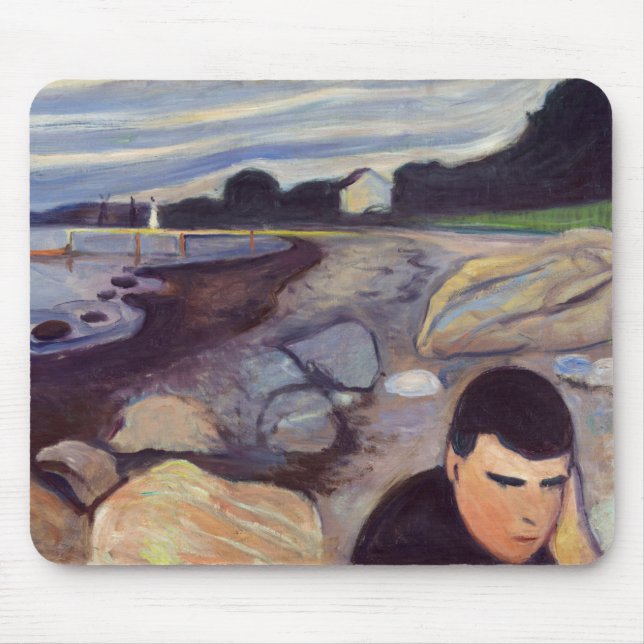 Edvard Munch - Melancholie Mousepad (Vorne)