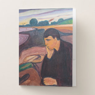 Edvard Munch - Melancholy 1894 Bewerbungsmappe