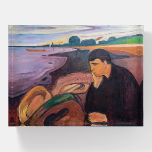 Edvard Munch - Melancholy 1894 Briefbeschwerer