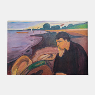 Edvard Munch - Melancholy 1894 Fußmatte