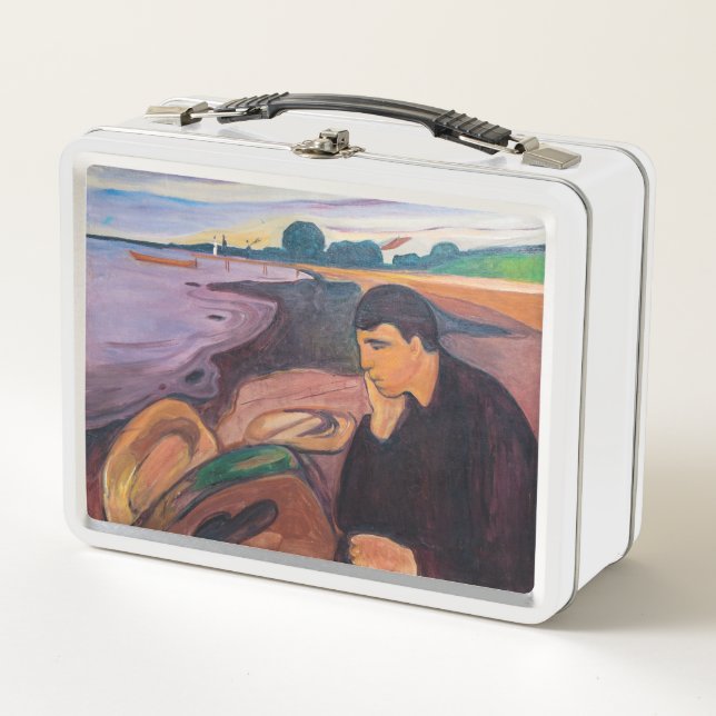 Edvard Munch - Melancholy 1894 Metall Brotdose (Vorderseite)