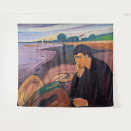 Edvard Munch - Melancholy 1894 Wandteppich