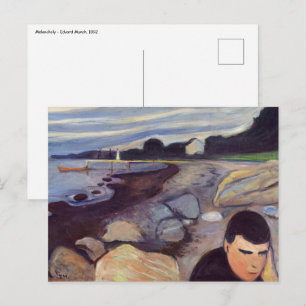 Edvard Munch - Melancholy Postkarte