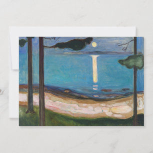Edvard Munch - Mondlicht Einladung