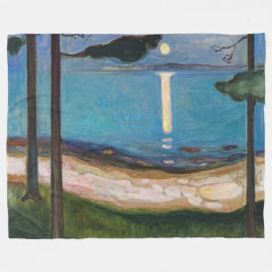 Edvard Munch - Mondlicht Fleecedecke