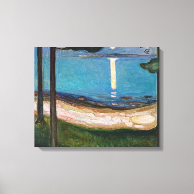 Edvard Munch - Mondlicht Leinwanddruck (Vorderseite)