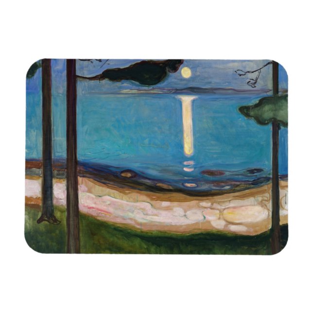 Edvard Munch - Mondlicht Magnet (Horizontal)