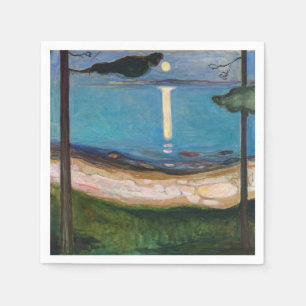 Edvard Munch - Mondlicht Serviette