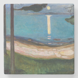 Edvard Munch - Mondlicht Steinuntersetzer