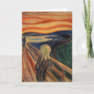 Edvard Munch Painting the Scream (Skrik) 1910 Karte