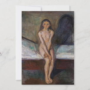 Edvard Munch - Pubertät Dankeskarte