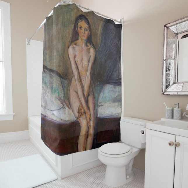 Edvard Munch - Puberty Duschvorhang (Beispiel)