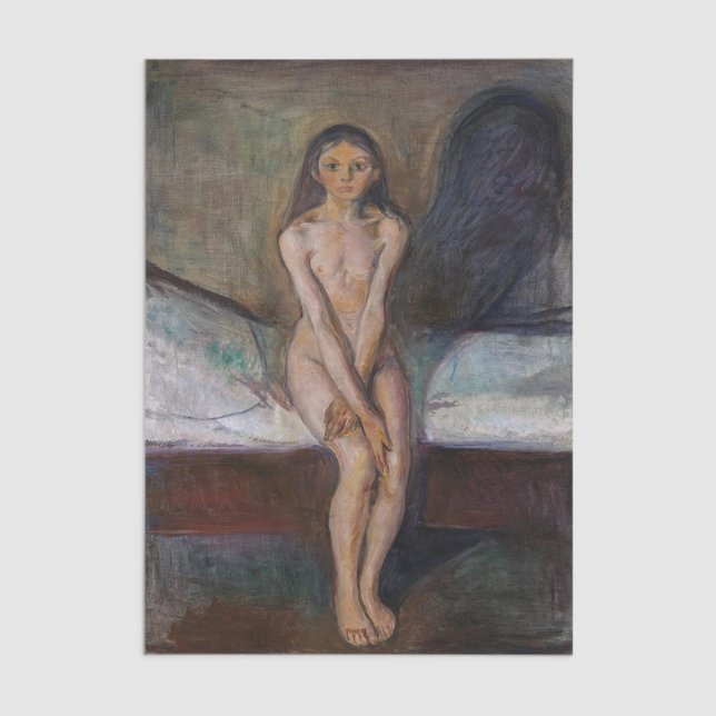 Edvard Munch - Puberty Seidenpapier (Von Creator hochgeladen)