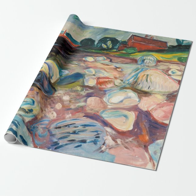 Edvard Munch - Shopping mit Red House Geschenkpapier (Ungerollt)