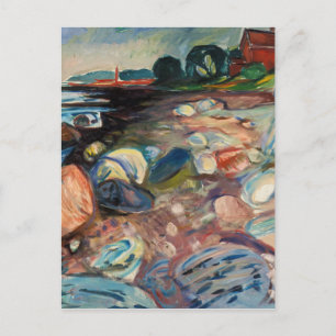 Edvard Munch - Shopping mit Red House Postkarte