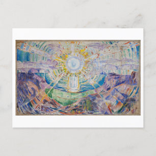 Edvard Munch Solen/Sun Painting Postcard Postkarte